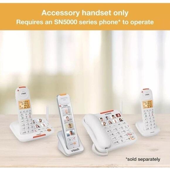 Vtech SN5307 Amplified Photo Dial Accessory Handset Big Buttons & Large Display‎ - Picture 5 of 11